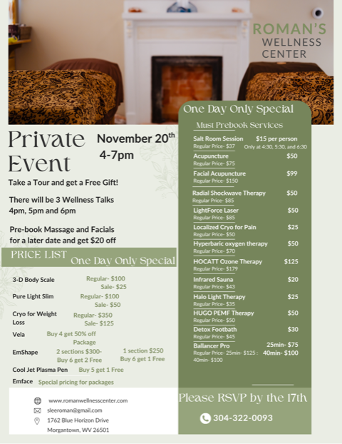 Roman's Wellness Center in Morgantown, WV United Way Event