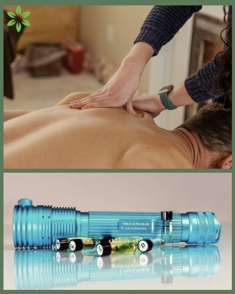 Massage Therapy and Halo Light Therapy